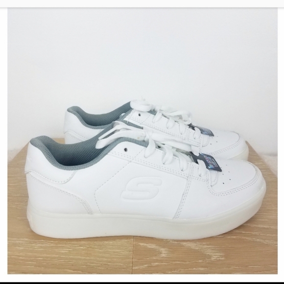 skechers energy lights white